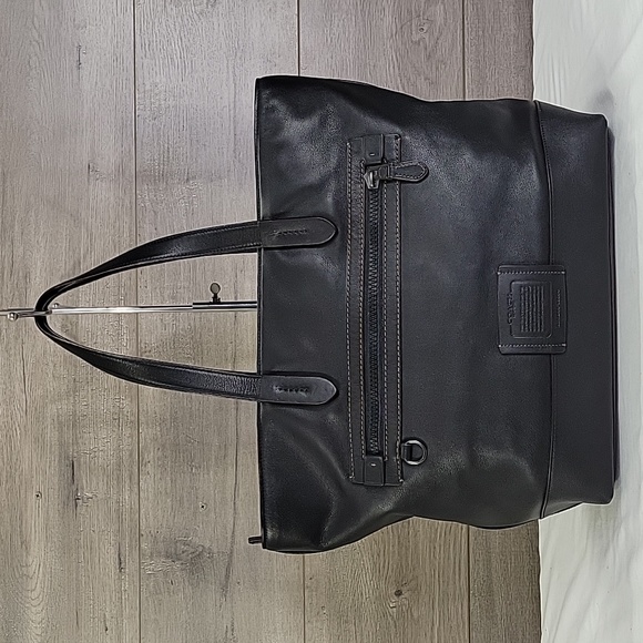 Coach Handbags - Coach Academy Black Leather Tote Shoulder Bag  69350